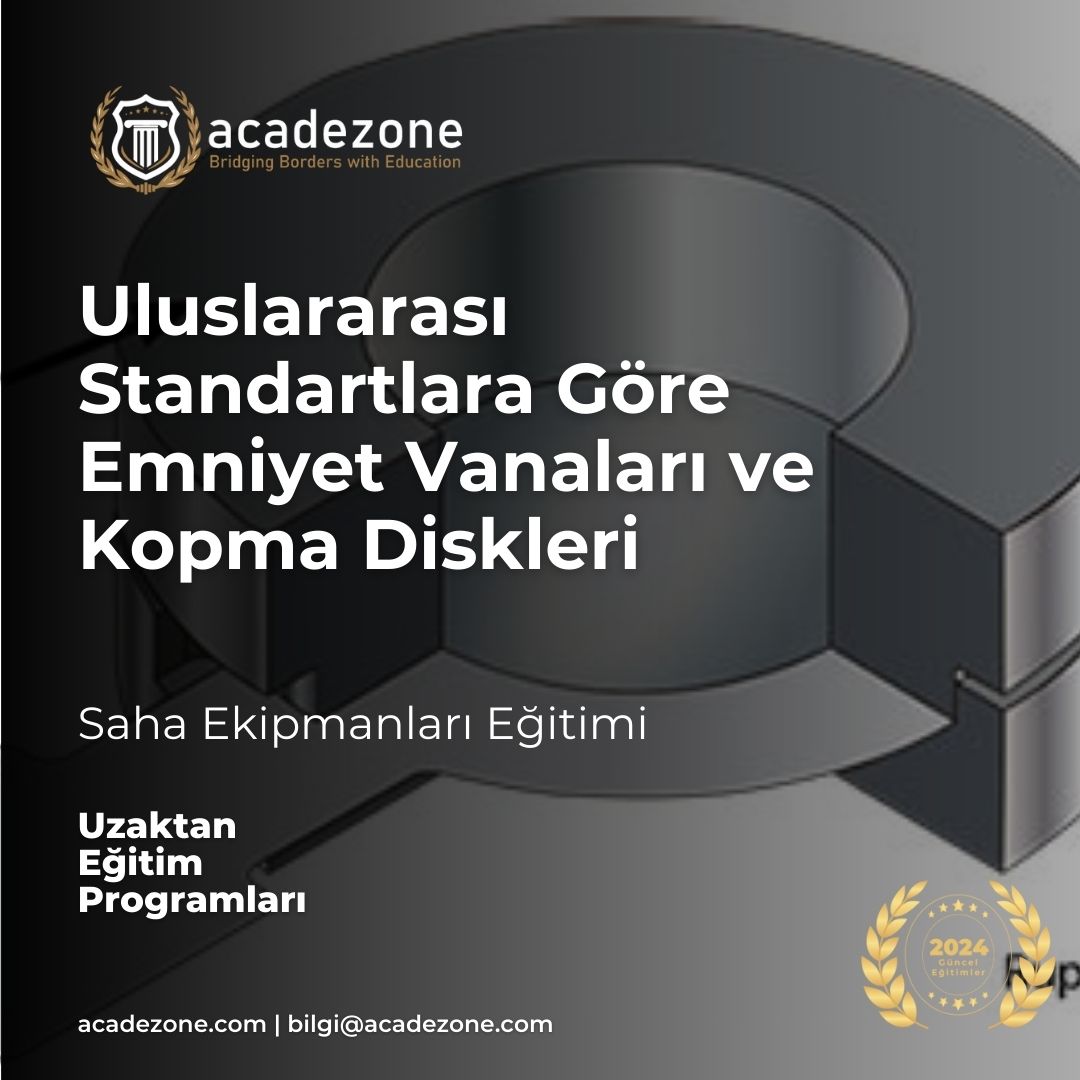 Uluslararası Standartlara Göre Emniyet Vanaları ve Kopma Diskleri